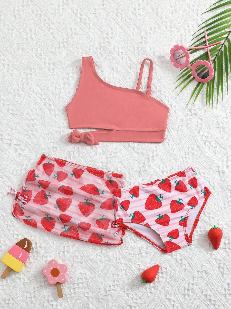 Set costum de baie SHEIN, mix culori