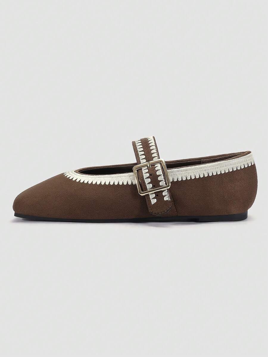 Pantofi SHEIN, maro