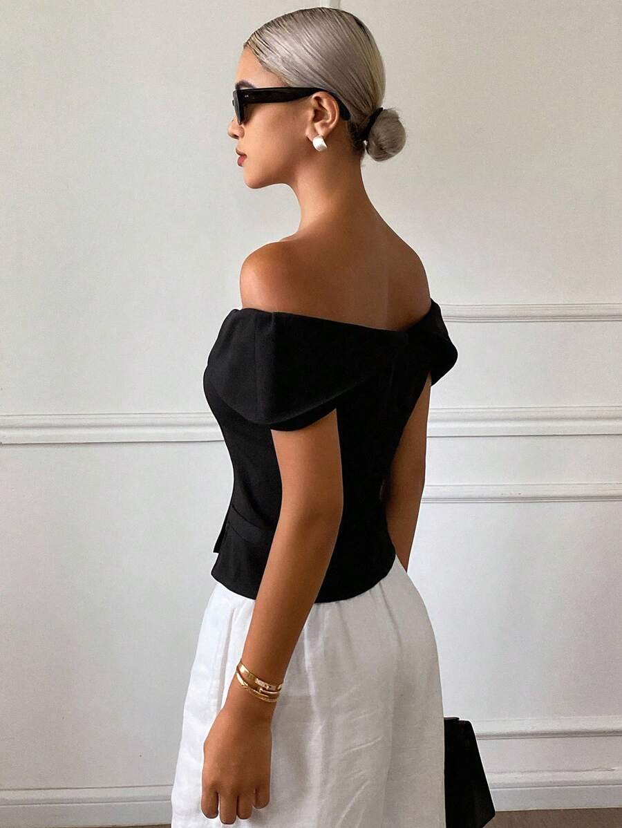 Top SHEIN, negru