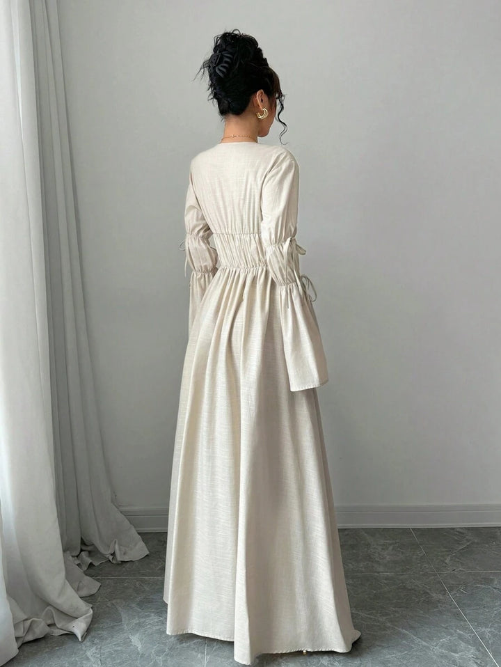 Rochie maxi SHEIN, crem