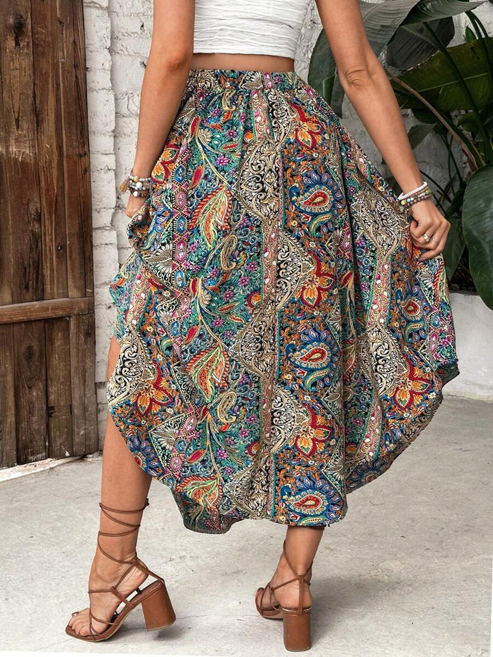 Fusta maxi SHEIN, mix culori