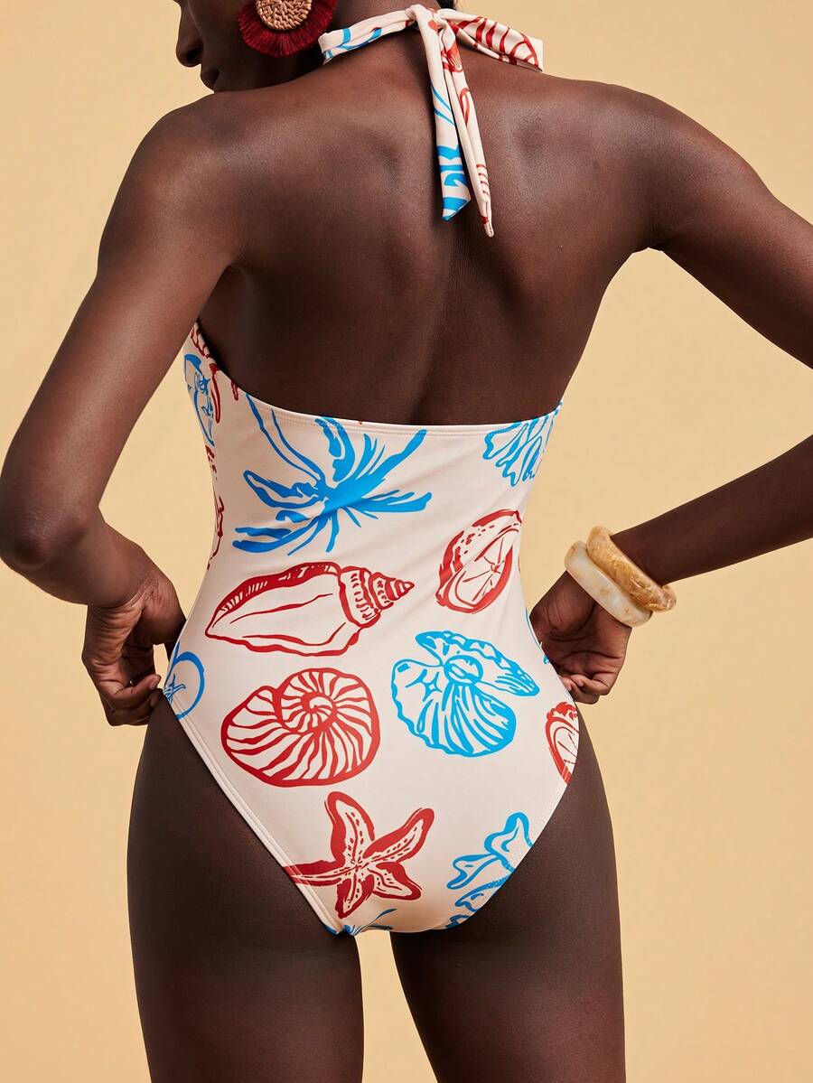 Costum de baie întreg SHEIN, mix culori