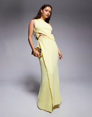Rochie maxi ASOS, galben