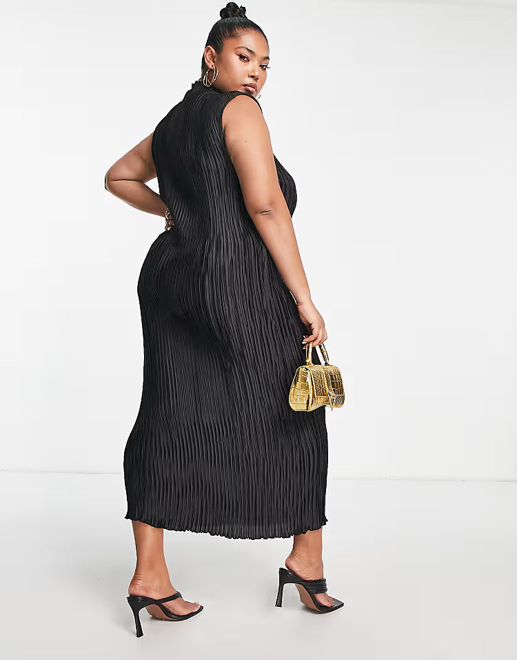 Rochie midi ASOS, negru