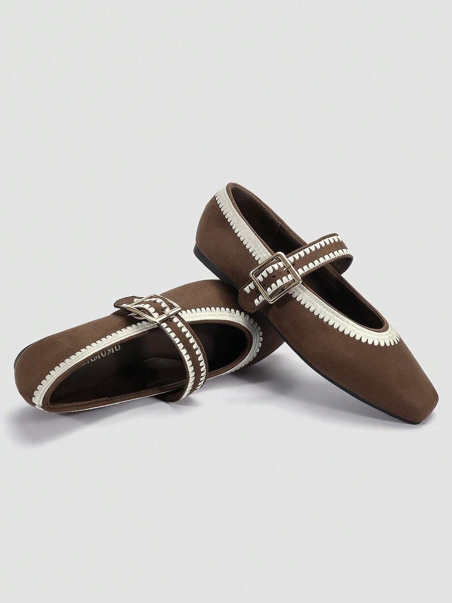 Pantofi SHEIN, maro