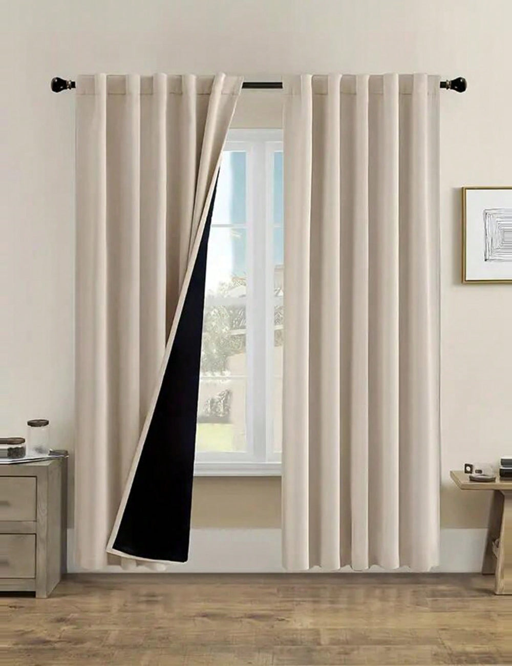 Draperie Shein, bej