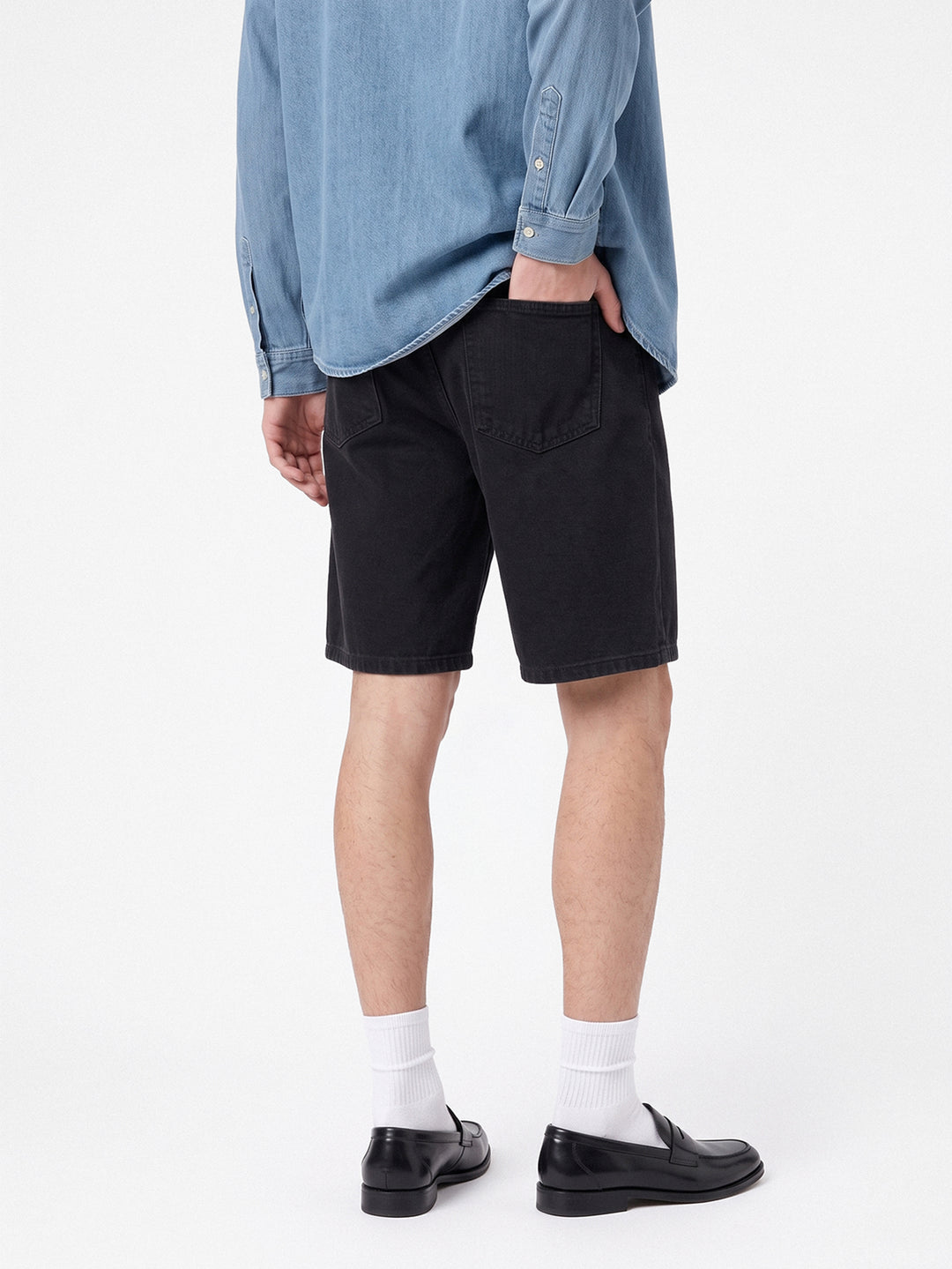 Pantaloni scurți SHEIN, negru