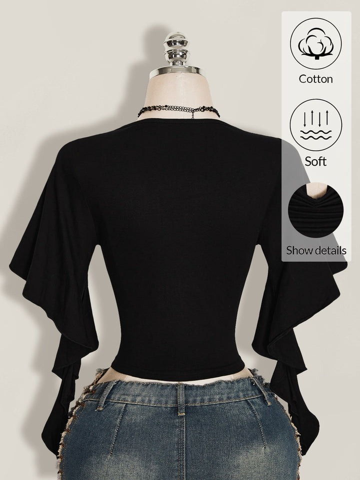 Top SHEIN, negru