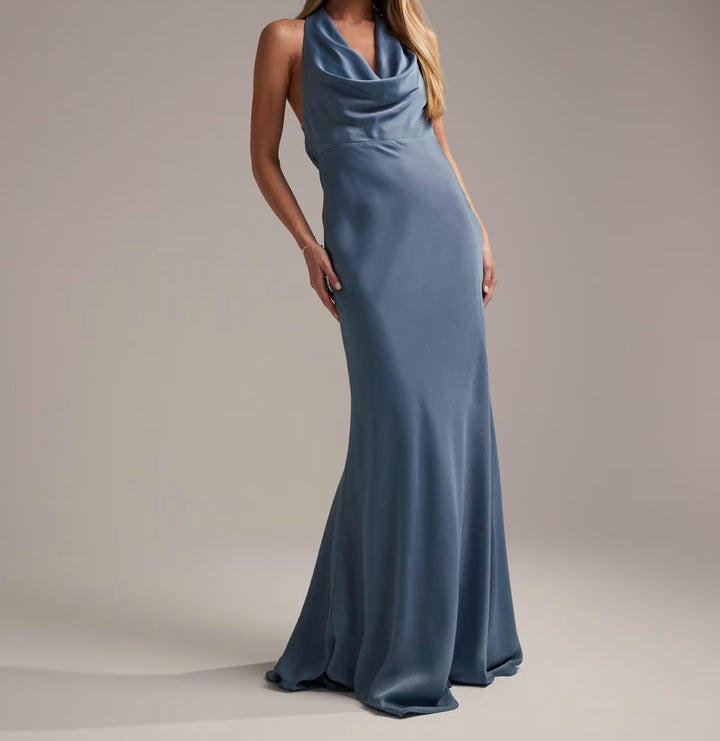 Rochie maxi ASOS, albastru