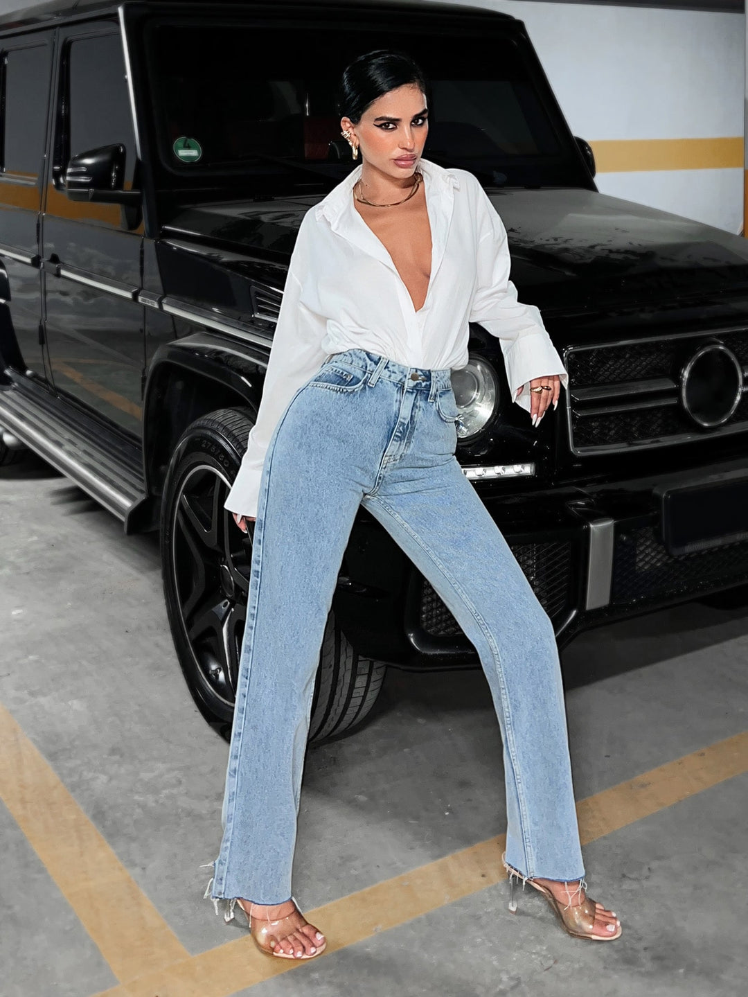 Jeans SHEIN, albastru