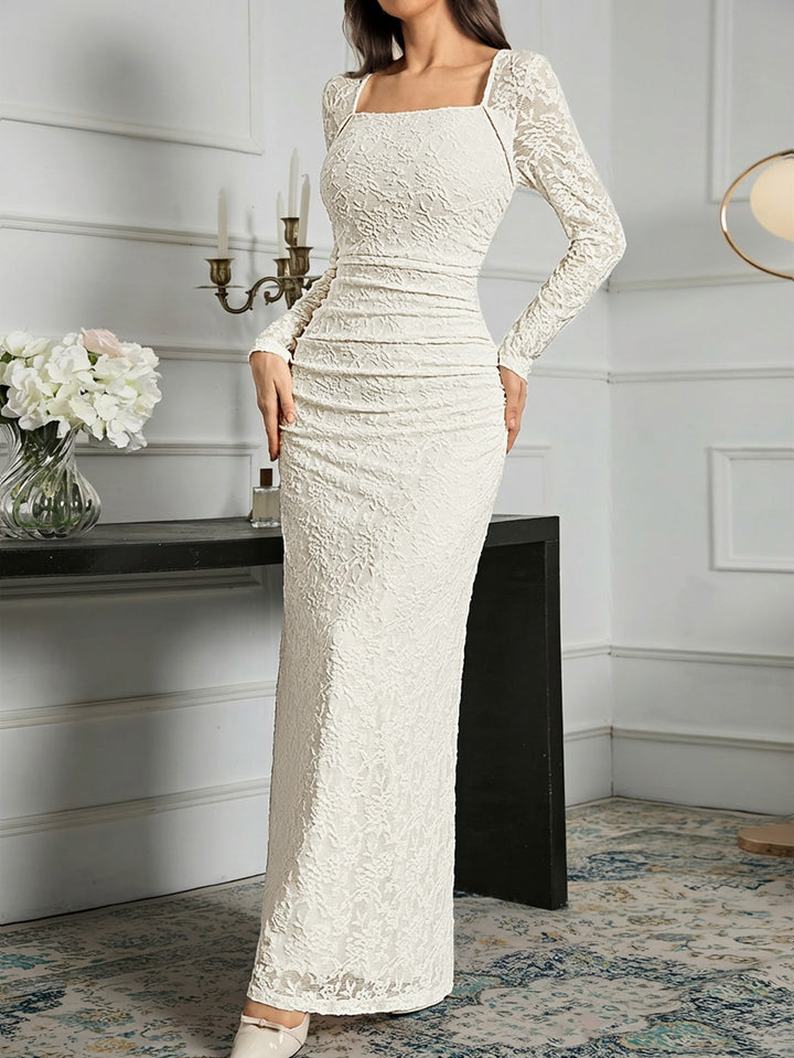 Rochie maxi SHEIN, alb
