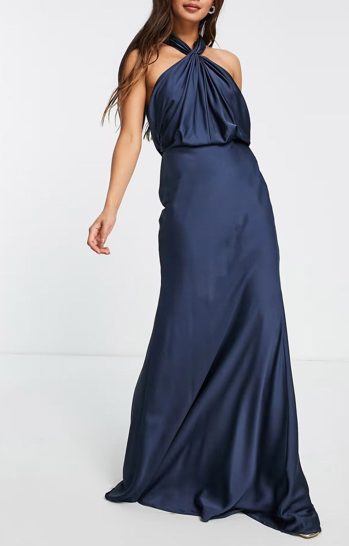 Rochie maxi ASOS, albastru