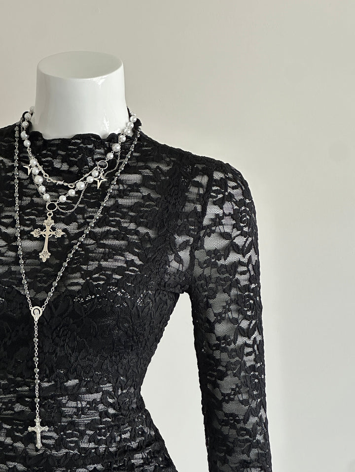 Top SHEIN, negru