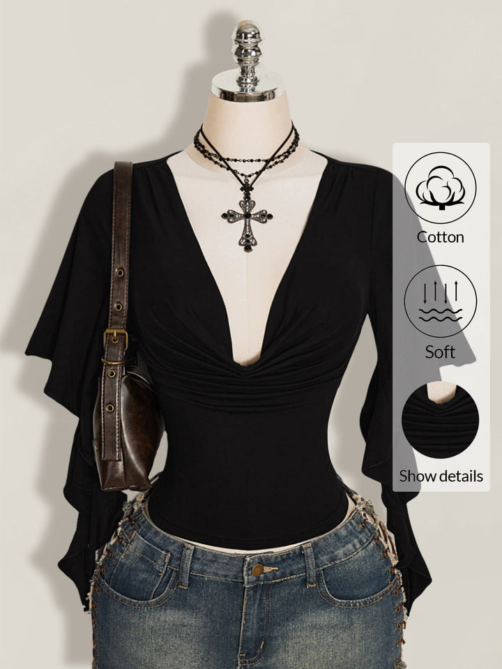 Top SHEIN, negru