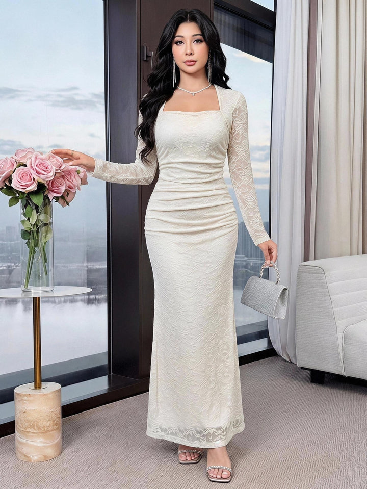 Rochie maxi SHEIN, alb