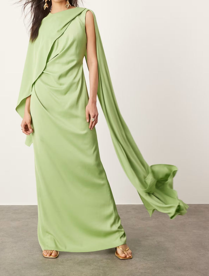 Rochie maxi ASOS, verde