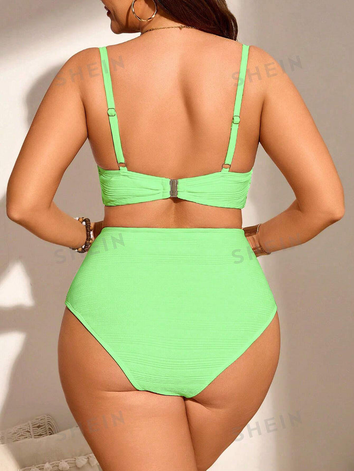 Set bikini de baie SHEIN, verde