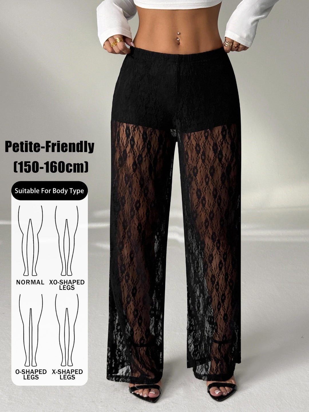 Pantaloni SHEIN, negru