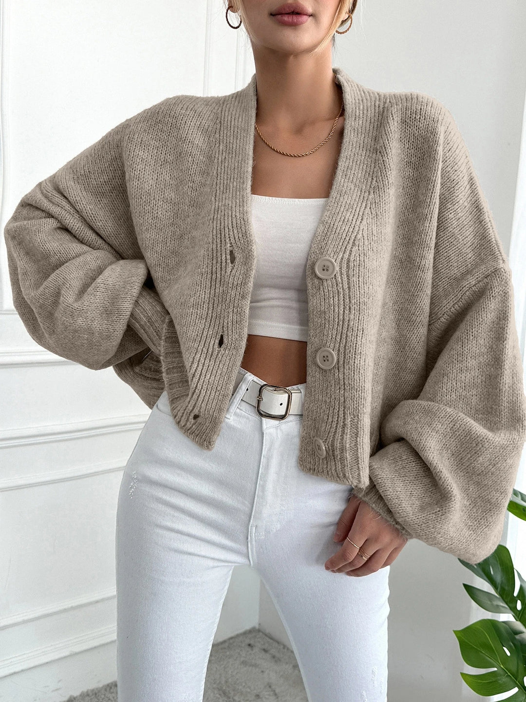 Cardigan SHEIN, bej