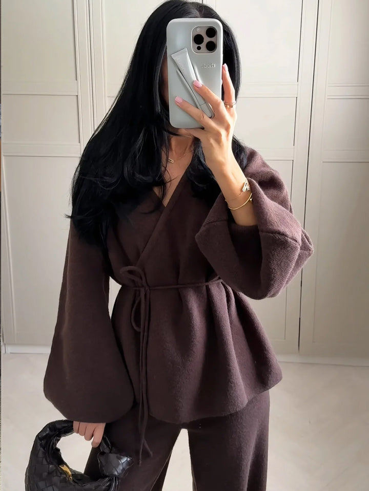 Cardigan SHEIN, maro