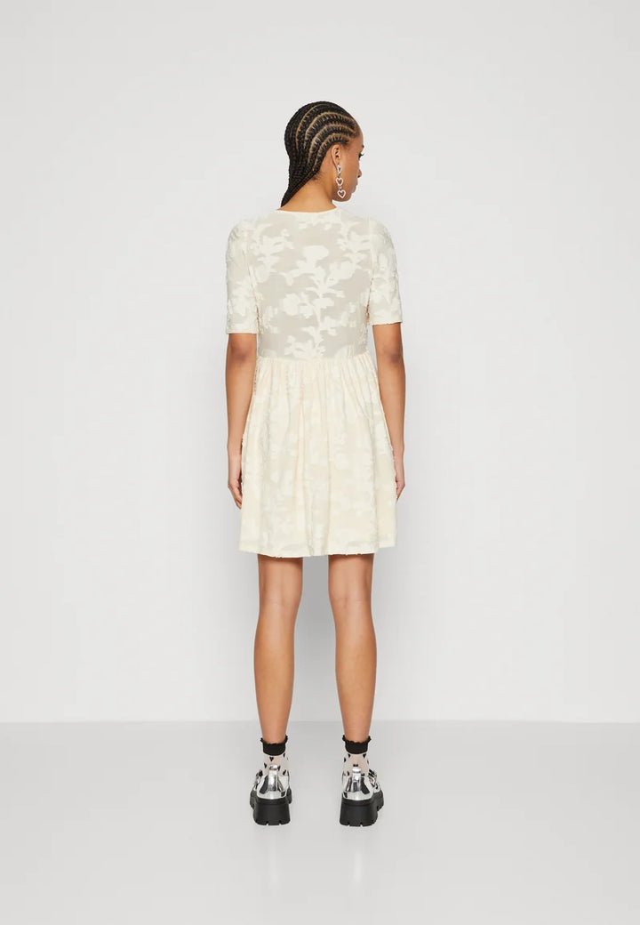 Rochie mini JDY, crem