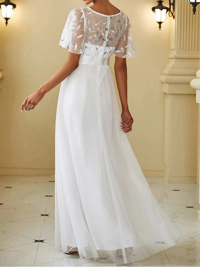 Rochie maxi SHEIN, alb