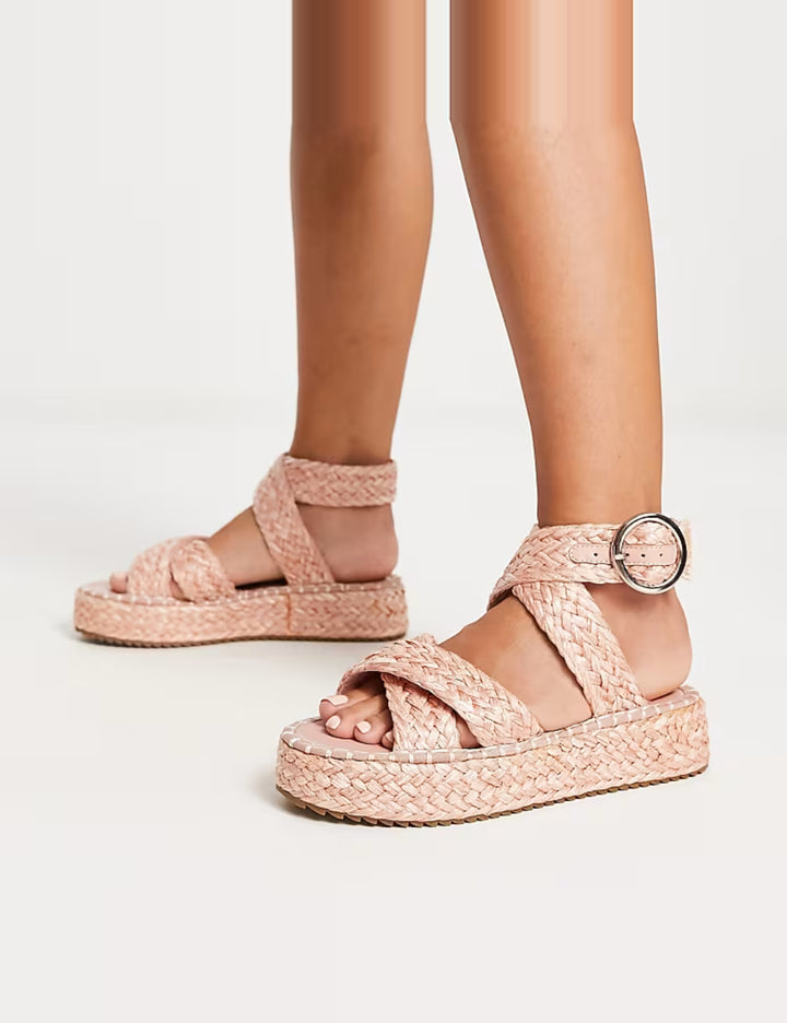 Espadrile ASOS, roz