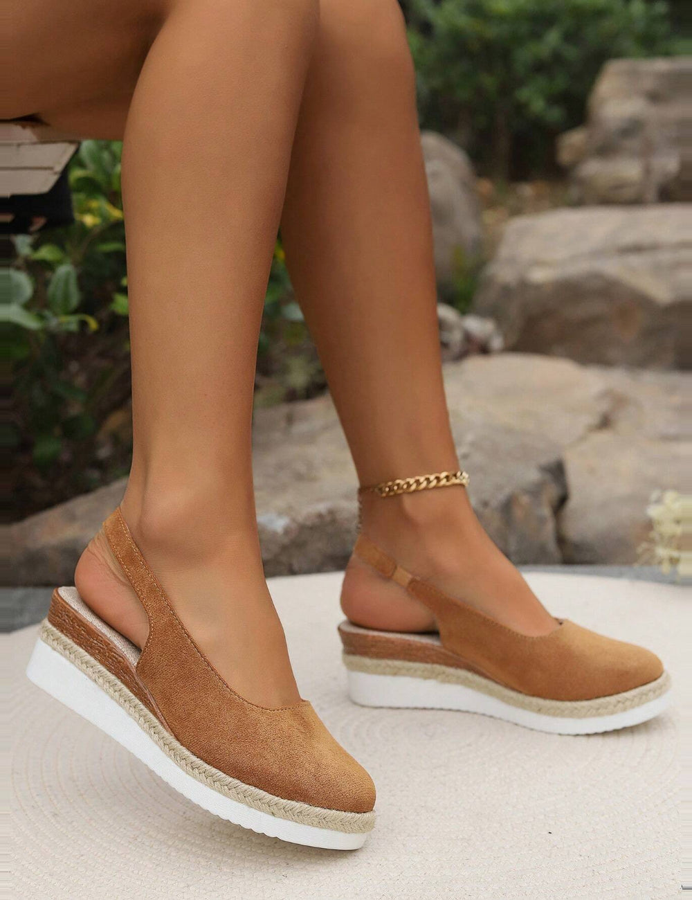 Shein espadrilles, barna