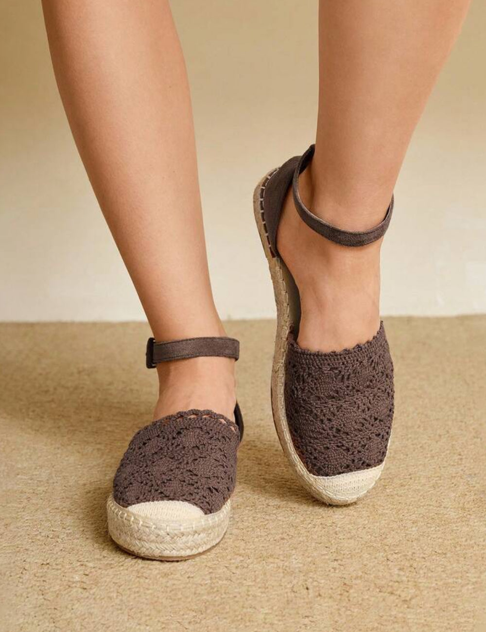 Espadrilles Shein, barna