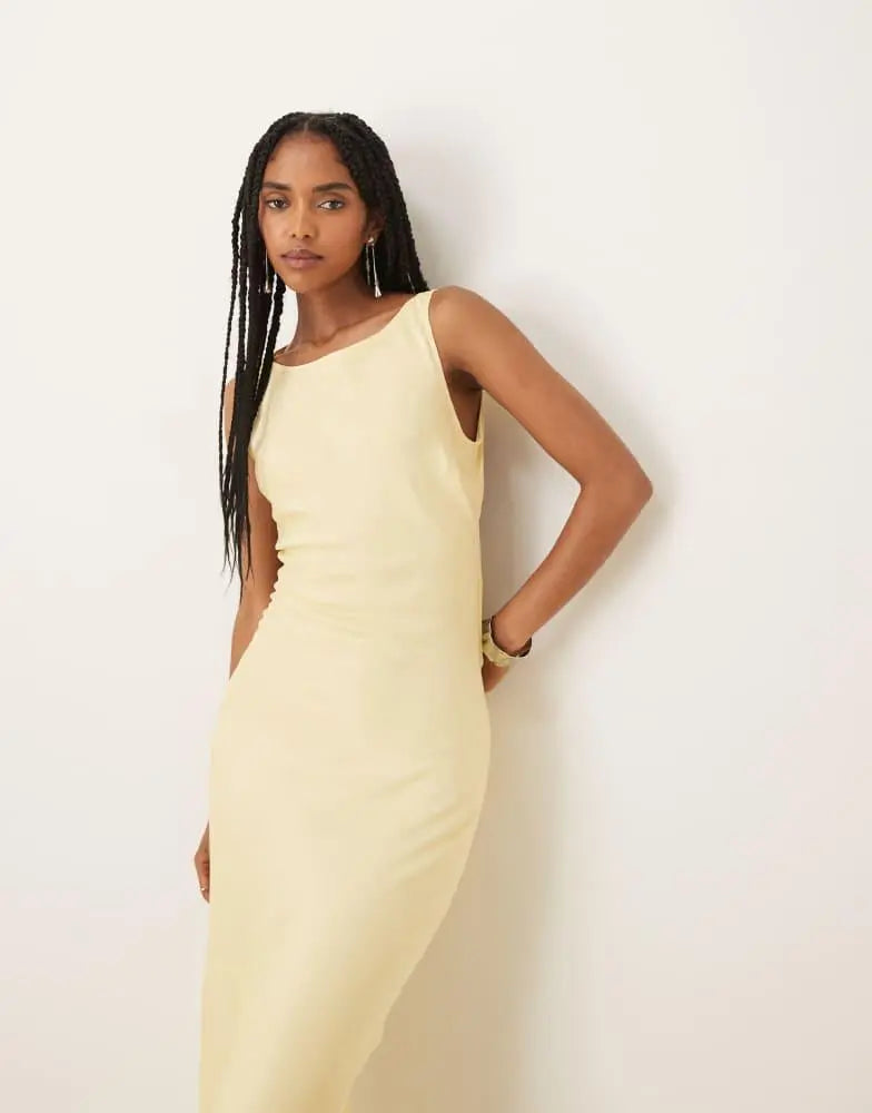Rochie maxi ASOS, galben