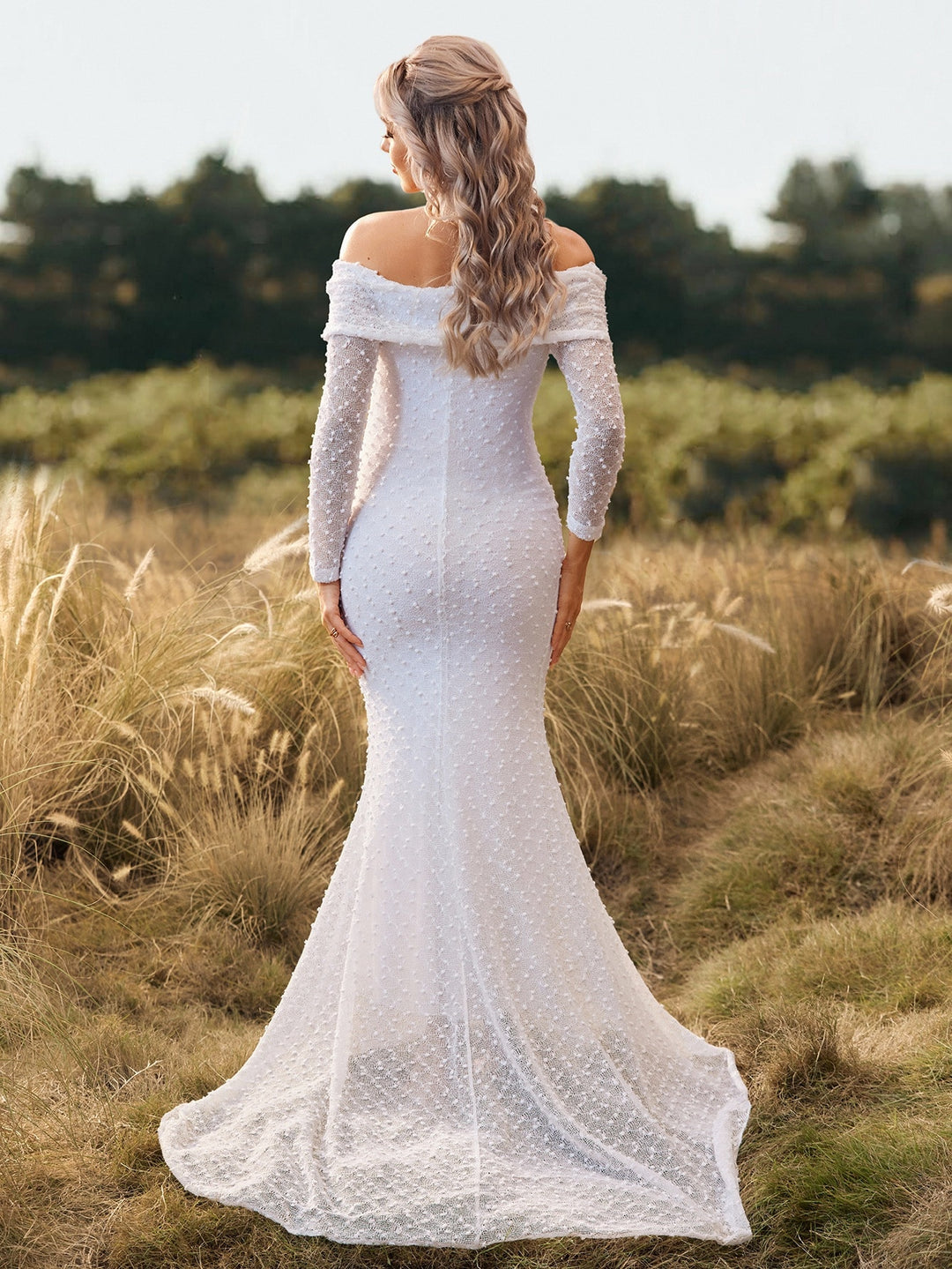 Rochie maxi SHEIN, alb
