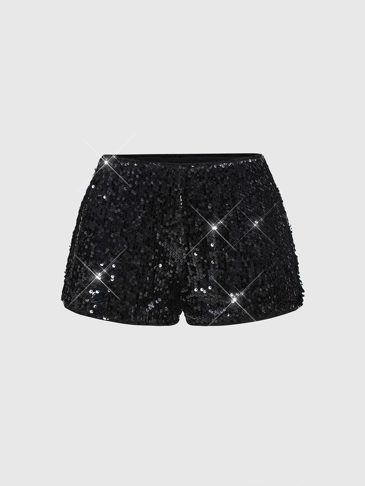 Pantaloni scurți SHEIN, negru