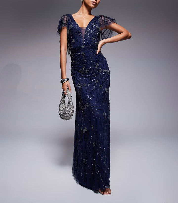 Rochie de ocazie Asos, albastru