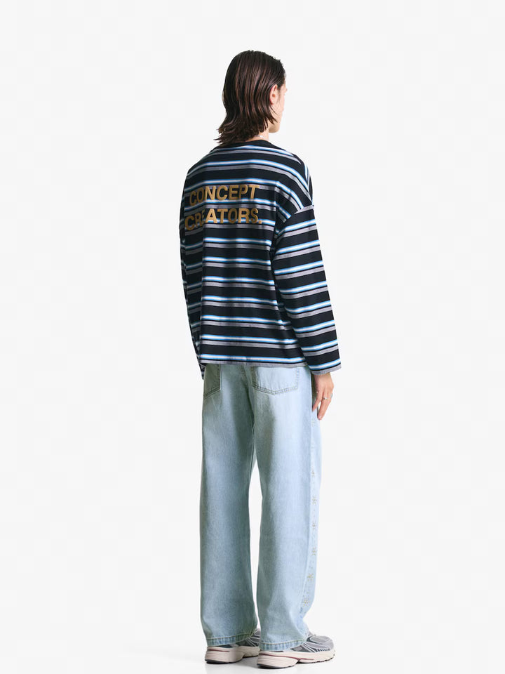 Jeans BERSHKA, albastru