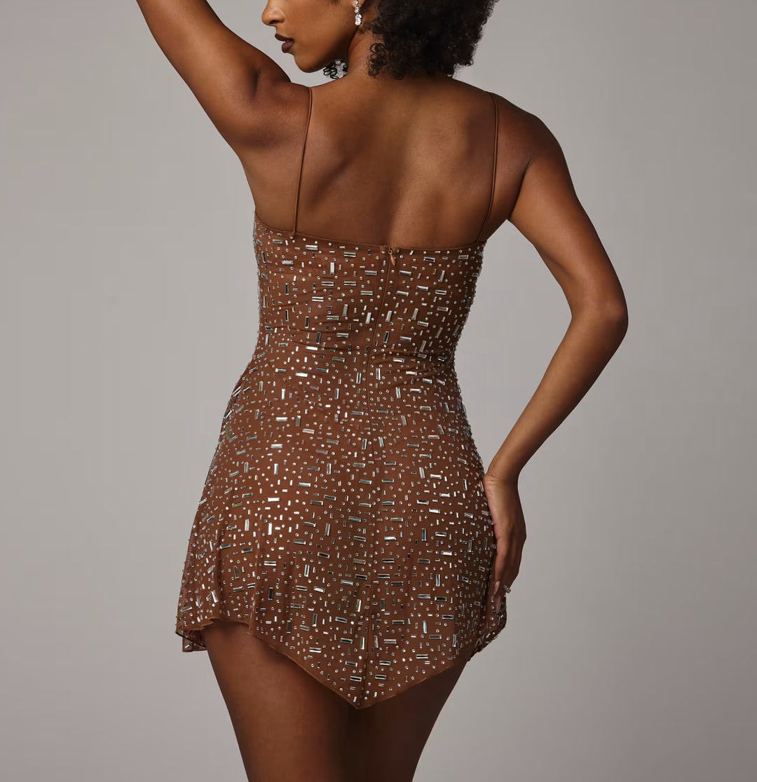 Rochie de ocazie ASOS, bej
