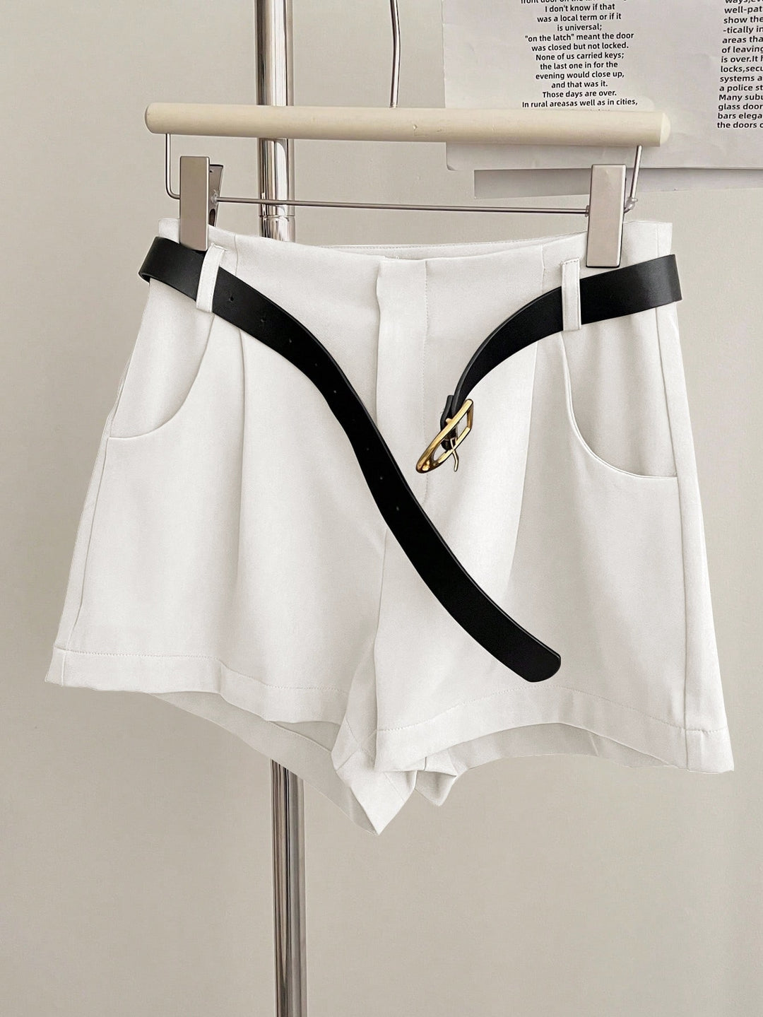 Pantaloni scurți SHEIN, alb