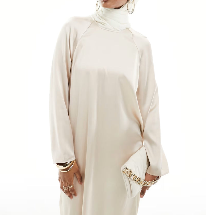 Rochie maxi SHEIN, crem
