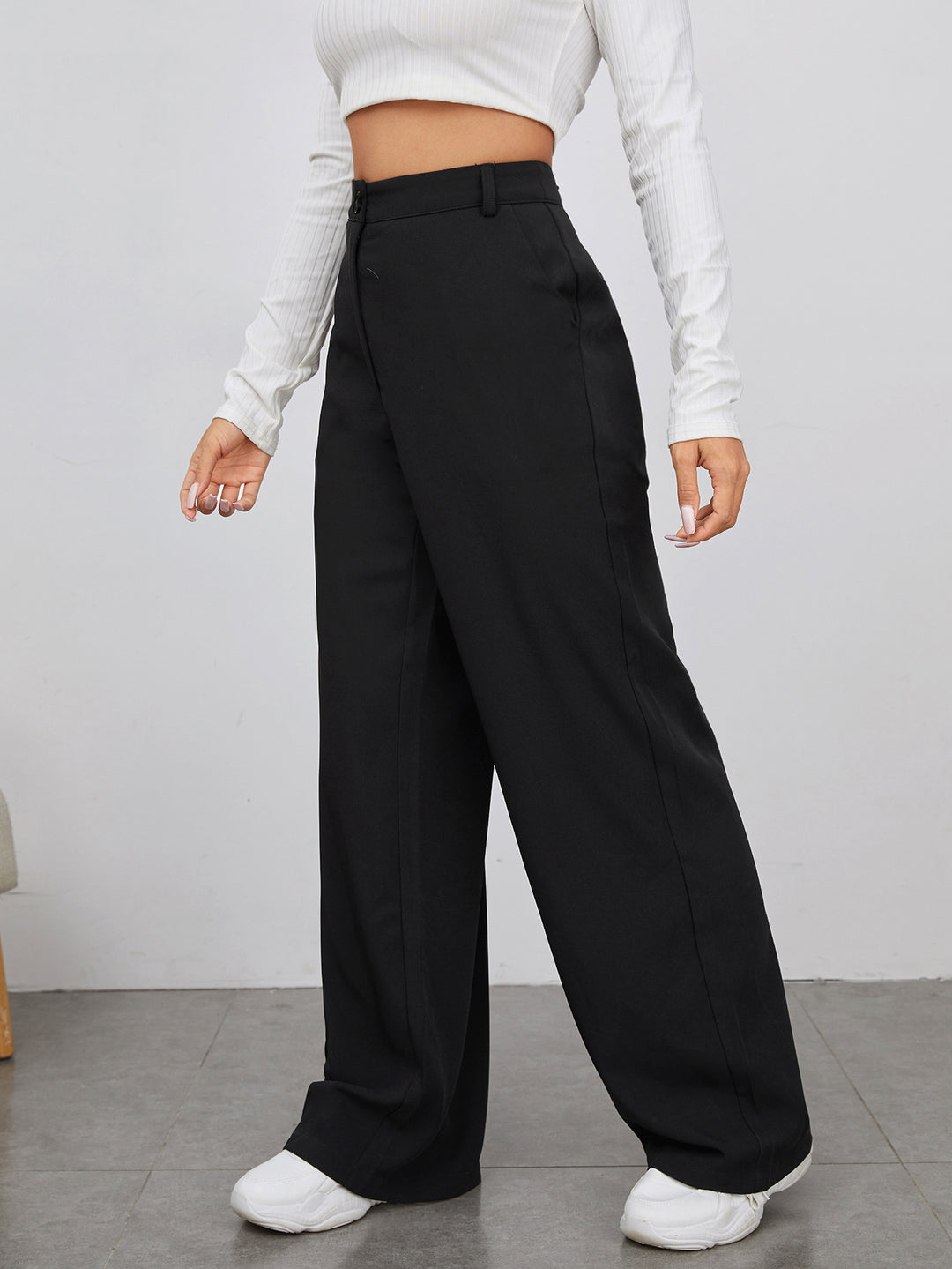 Pantaloni SHEIN, negru