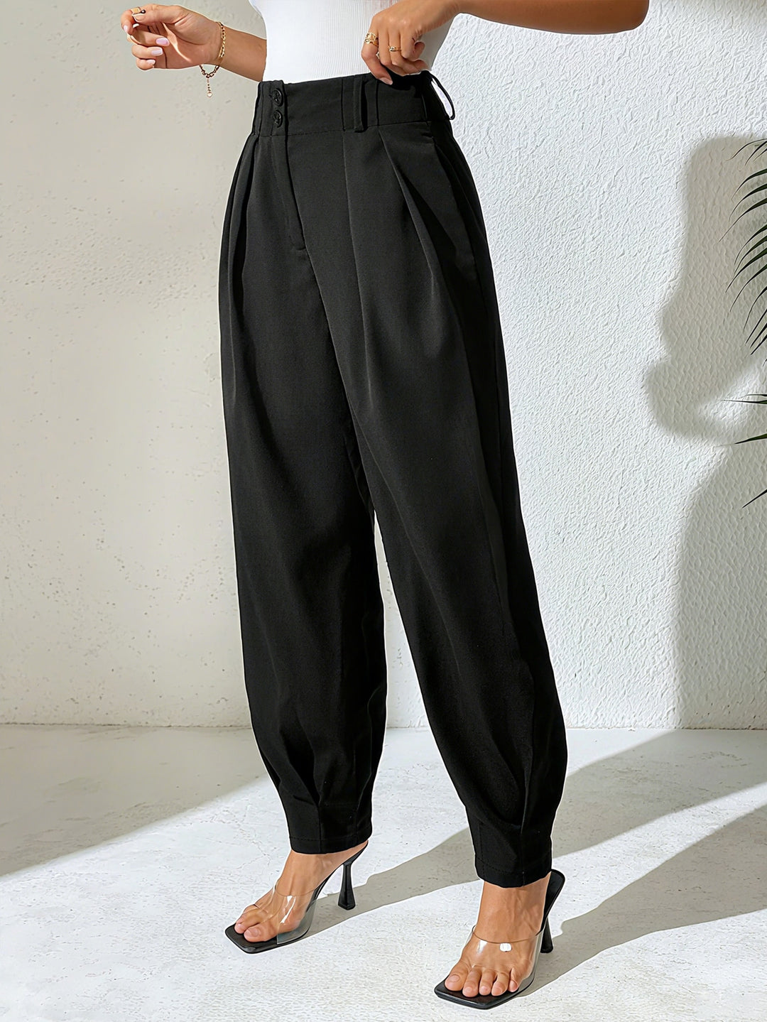 Pantalon SHEIN, negru