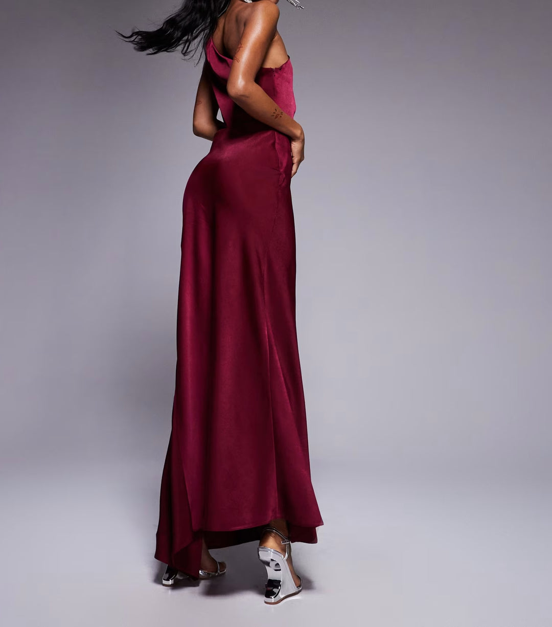 Rochie maxi ASOS, vișiniu