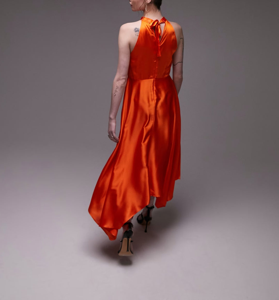 Rochie maxi Asos, portocaliu