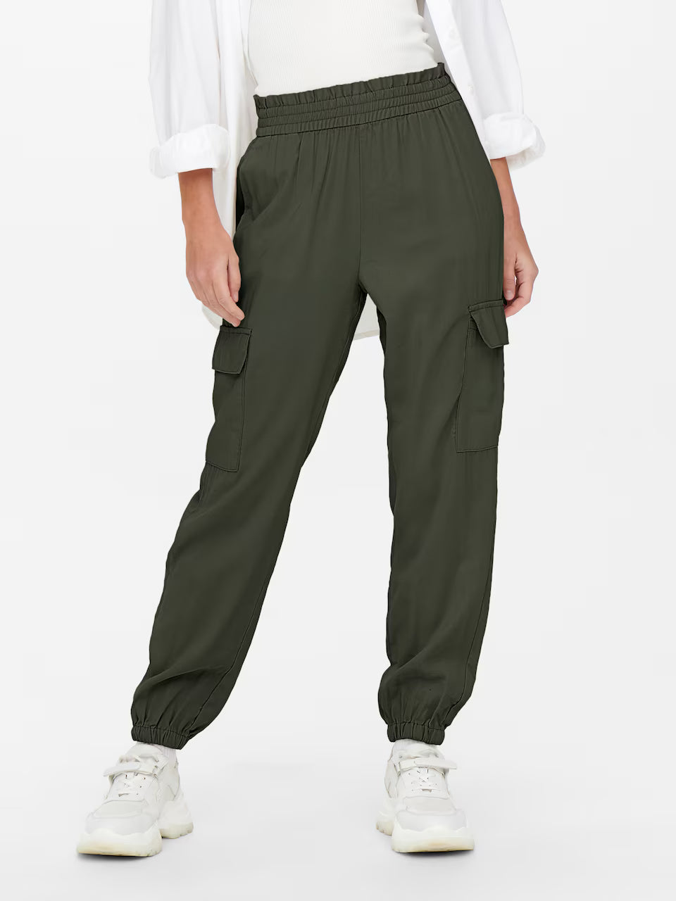 Pantaloni cargo ONLY, kaki