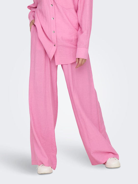 Pantaloni ONLY, roz