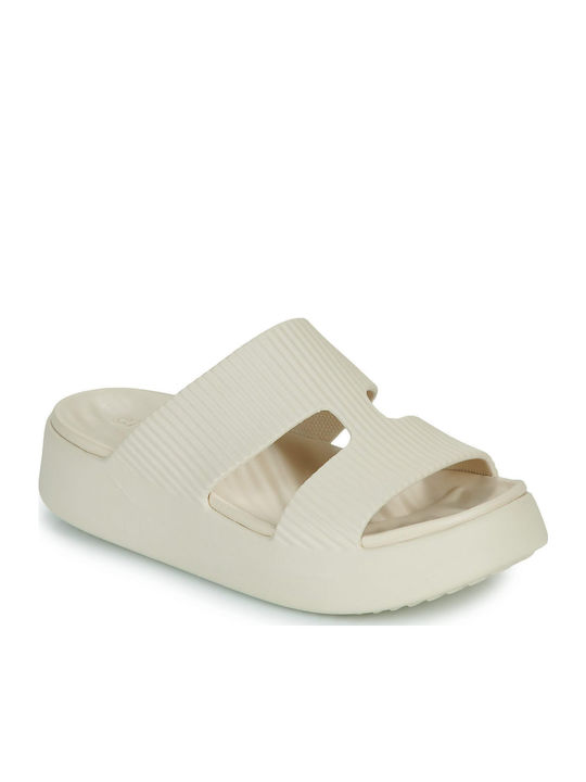 Șlapi Crocs, bej