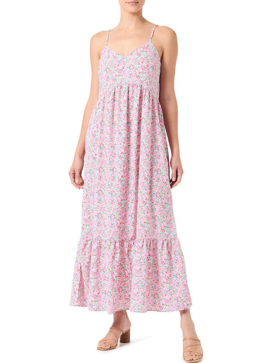 Rochie midi PIECES, mix culori