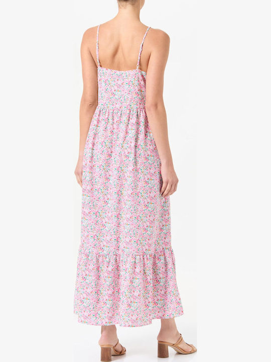 Rochie midi PIECES, mix culori