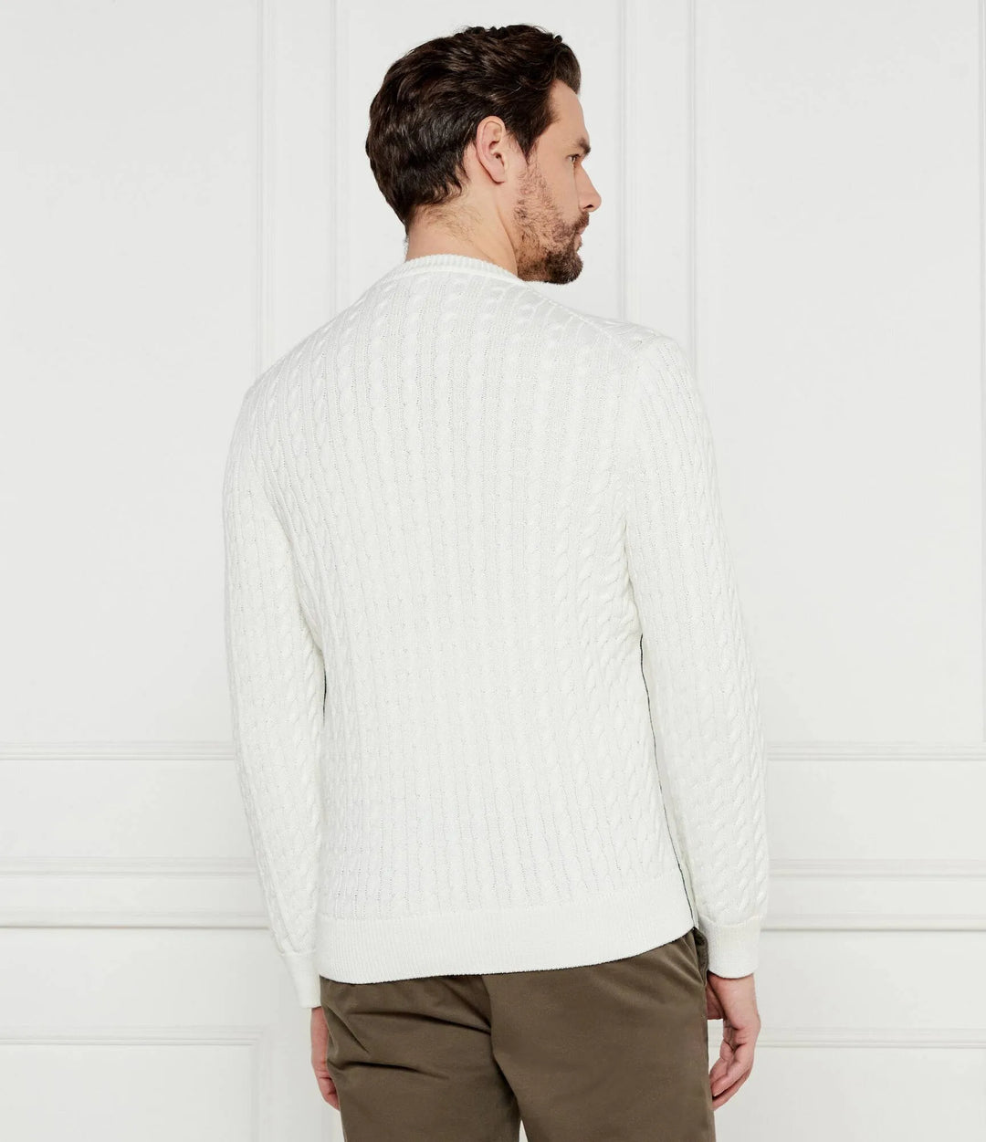 Pulover LACOSTE, alb