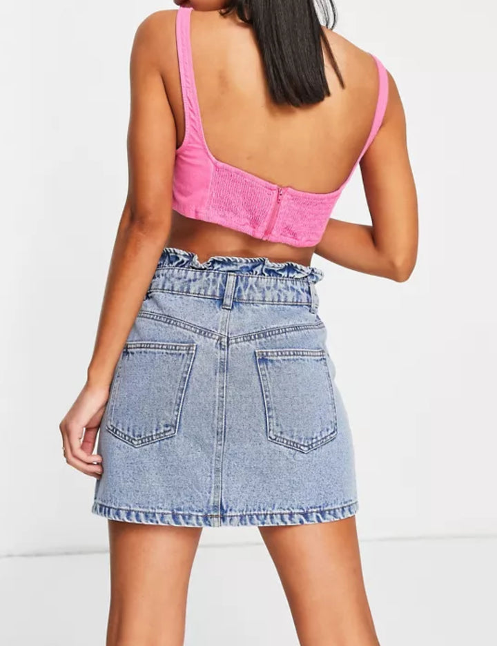 Fustă de blugi Miss Selfridge, albastru