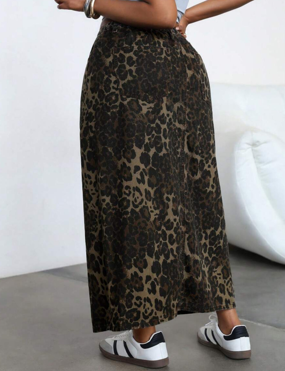 Fustă de blugi Shein Curve+, mix culori