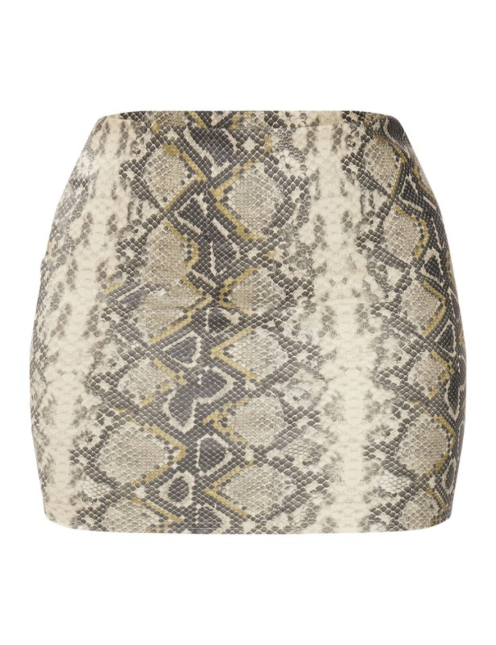 Fustă Imitație Piele PRETTYLITTLETHING, mix culori